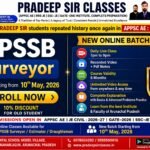 New Batch Starting from 10th May, 2026 for APSSB Surveyor