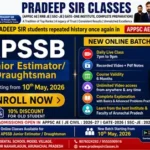 New Batch Starting from 10th May, 2026 for APSSB  Junior Estimator/Draughtsman Exam- 2026